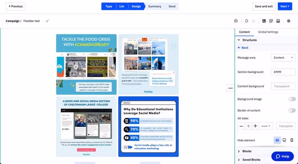 Previewing email content on ActiveCampaign
