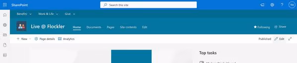 Editing Sharepoint website