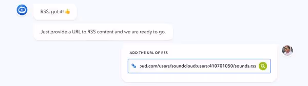 Adding a SoundCloud RSS feed to the Flockler app