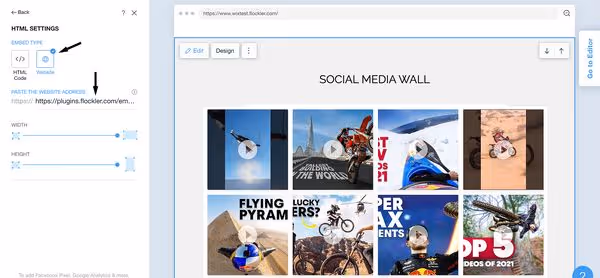 Adding YouTube channel embed code to Wix