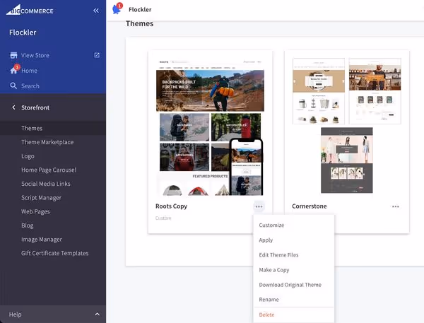 Editing Theme Files on BigCommerce