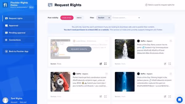 Choosing a UGC post