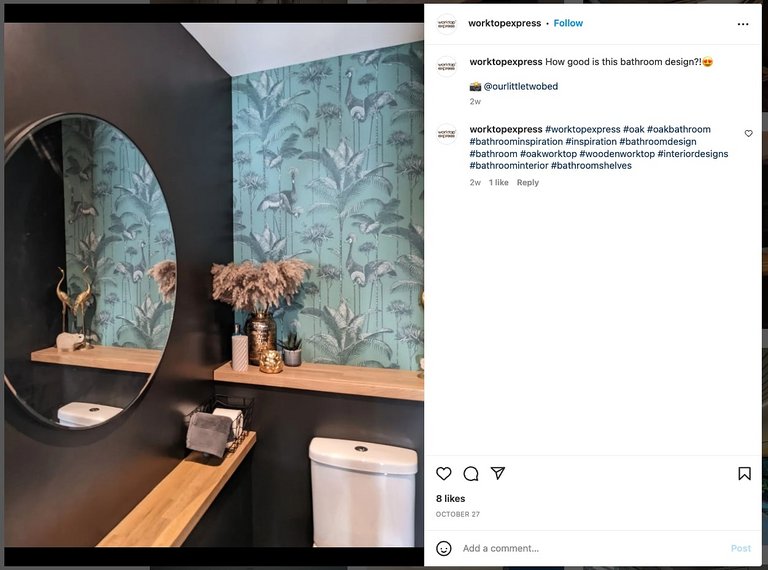 Beispiel für einen Instagram-Post