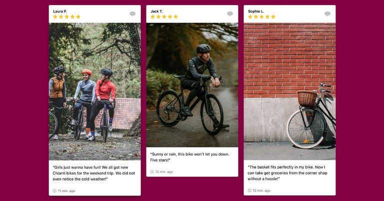 Kundenreferenzen auf einer Website