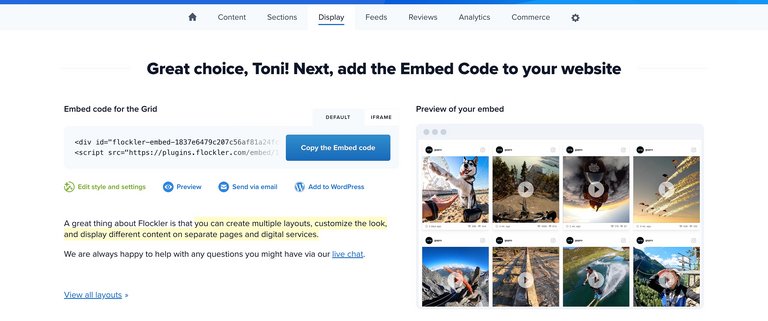Einbettungscode für Instagram-Reels zur Einbindung auf einer Webseite