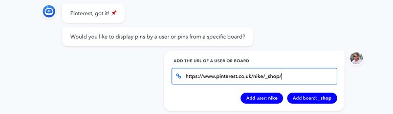 Pinterest Board der Flockler-App hinzufügen