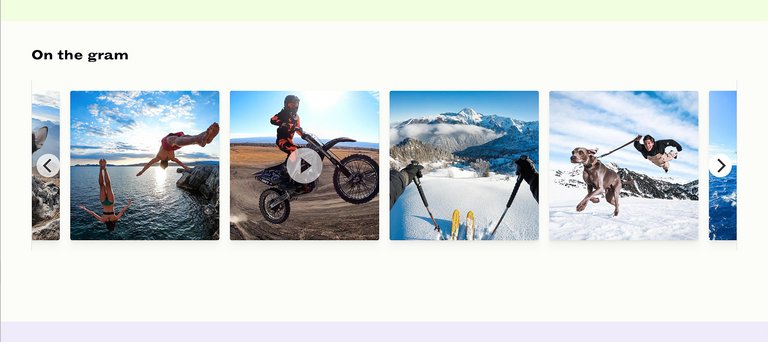 Instagram-Feeds in Squarespace einbinden: Beispiel-Feed auf der Seite