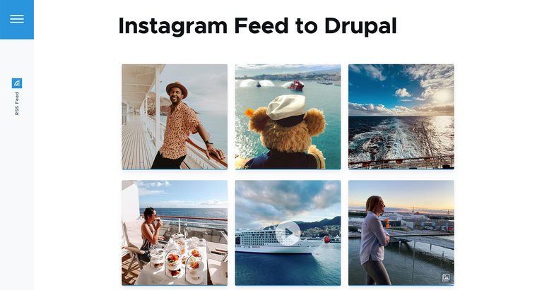 Instagram-Feed auf einer Drupal-Seite