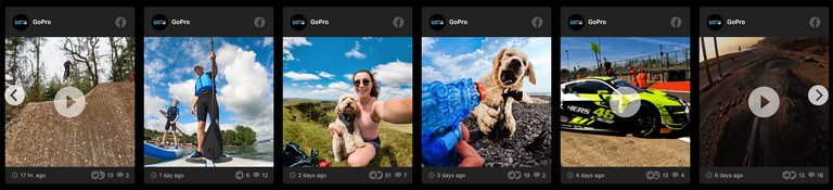 Beispiel für ein Facebook-Widget im Karussell-Layout