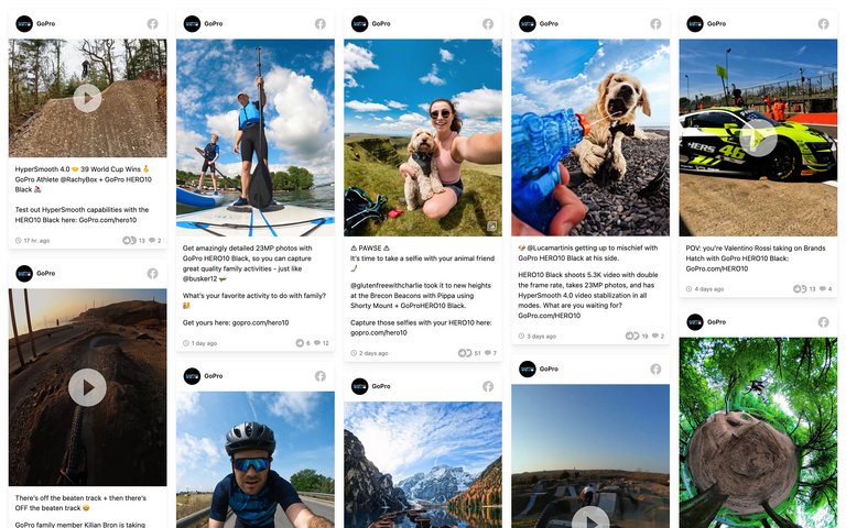 Beispiel für ein Facebook-Widget