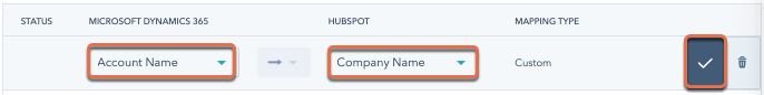 Custom data mapping between Microsoft Dynamics 365 and HubSpot