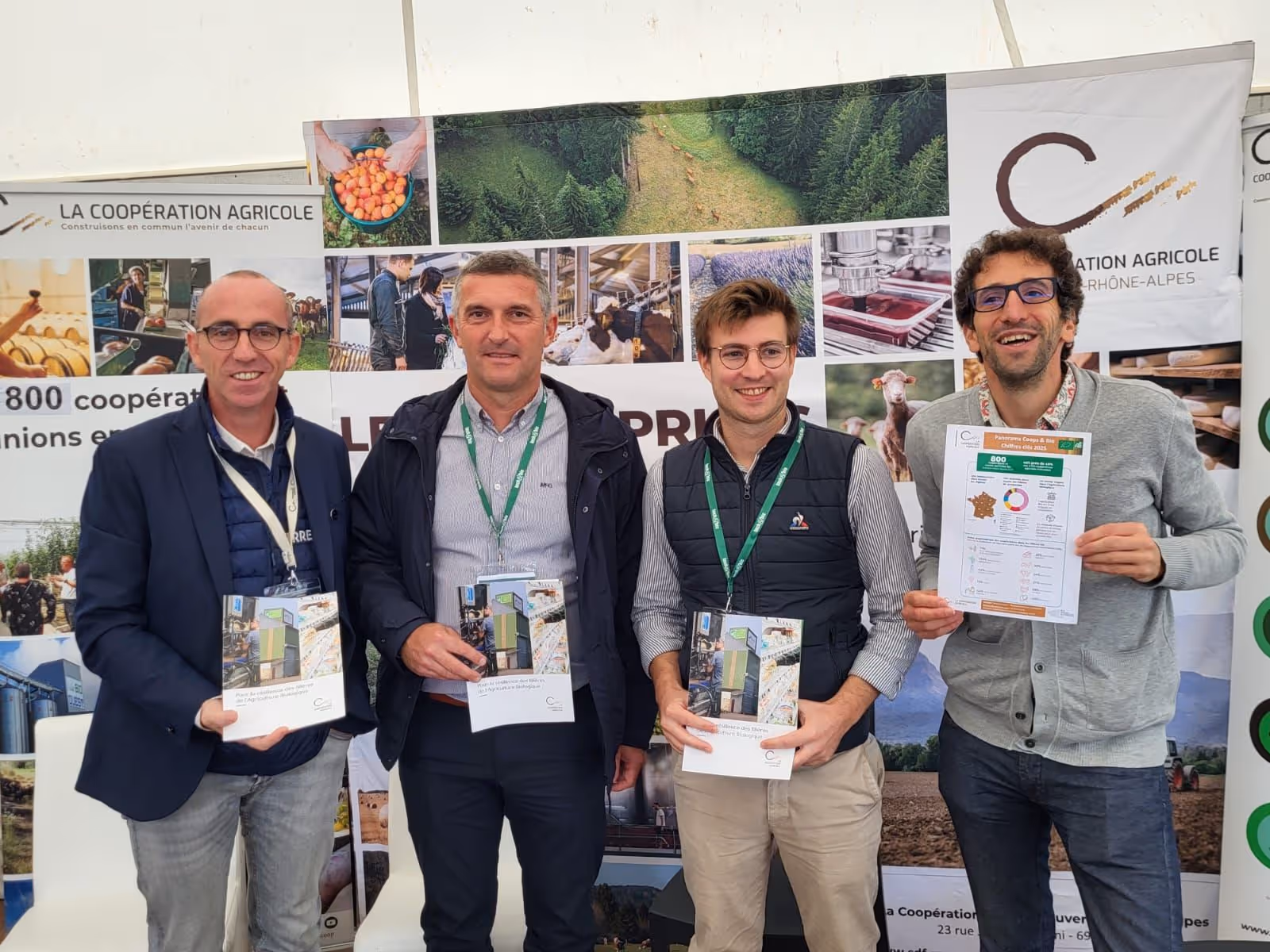 Conférence sur scène lors de la Green Week avec projection du manifeste LCA pour la résilience des filières bio.