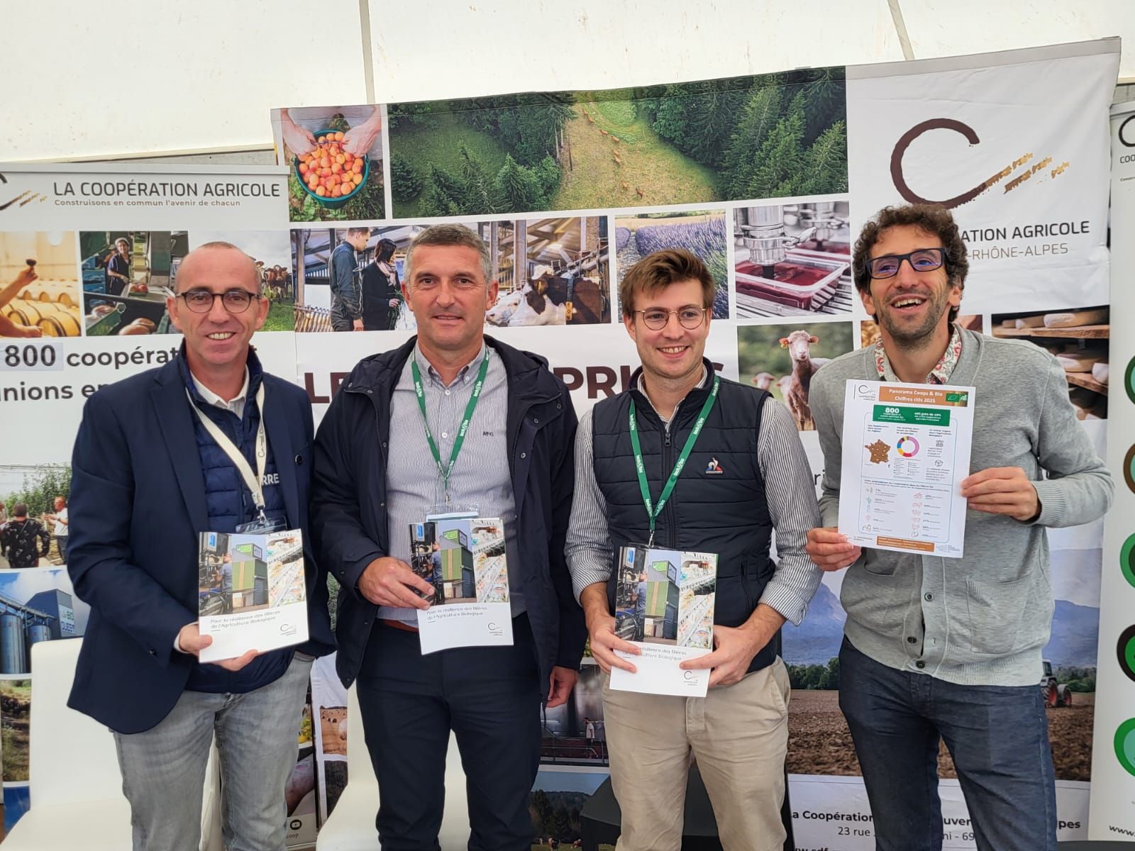Conférence sur scène lors de la Green Week avec projection du manifeste LCA pour la résilience des filières bio.