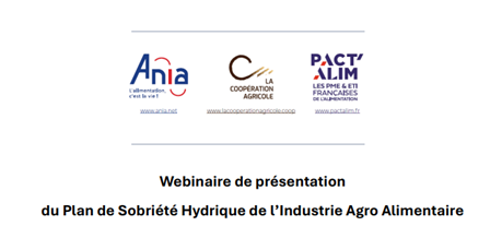 Logos de l’ANIA, La Coopération Agricole et Pact’Alim avec les liens de leurs sites respectifs.