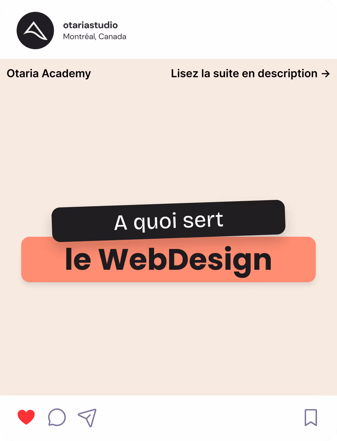 Pack Design Otaria Poste Insta Linkedin X alias Tweeter template de poste profesionel adapté au branding 
