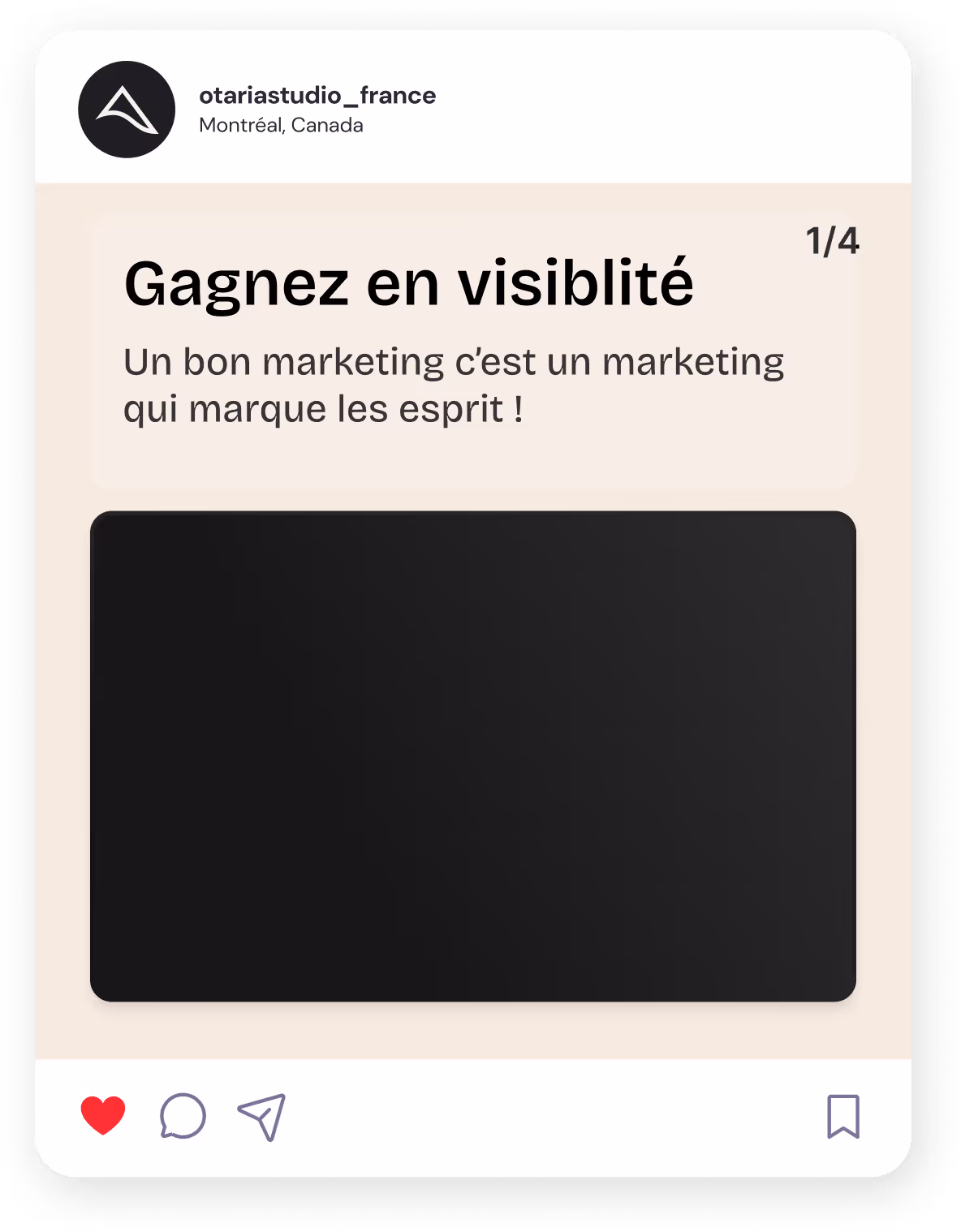 Pack Design Otaria Poste Insta Linkedin X alias Tweeter template de poste profesionel adapté au branding 