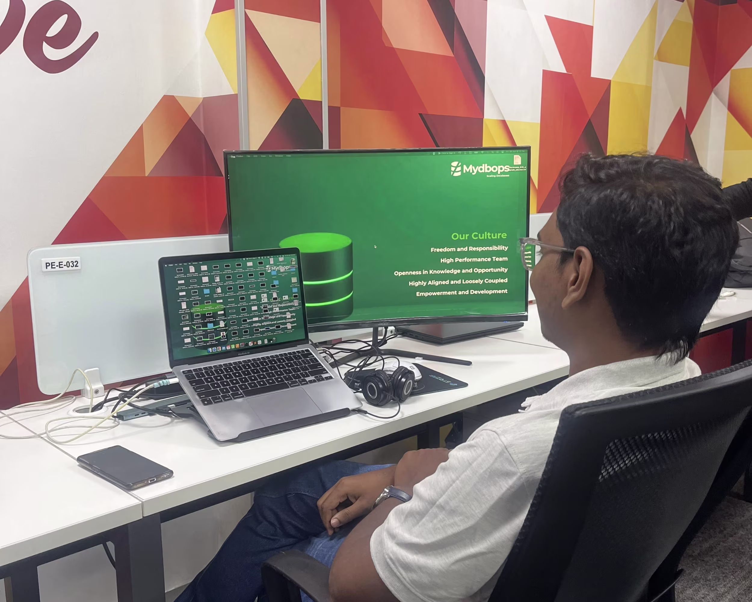 Curved Developer Displays Setup