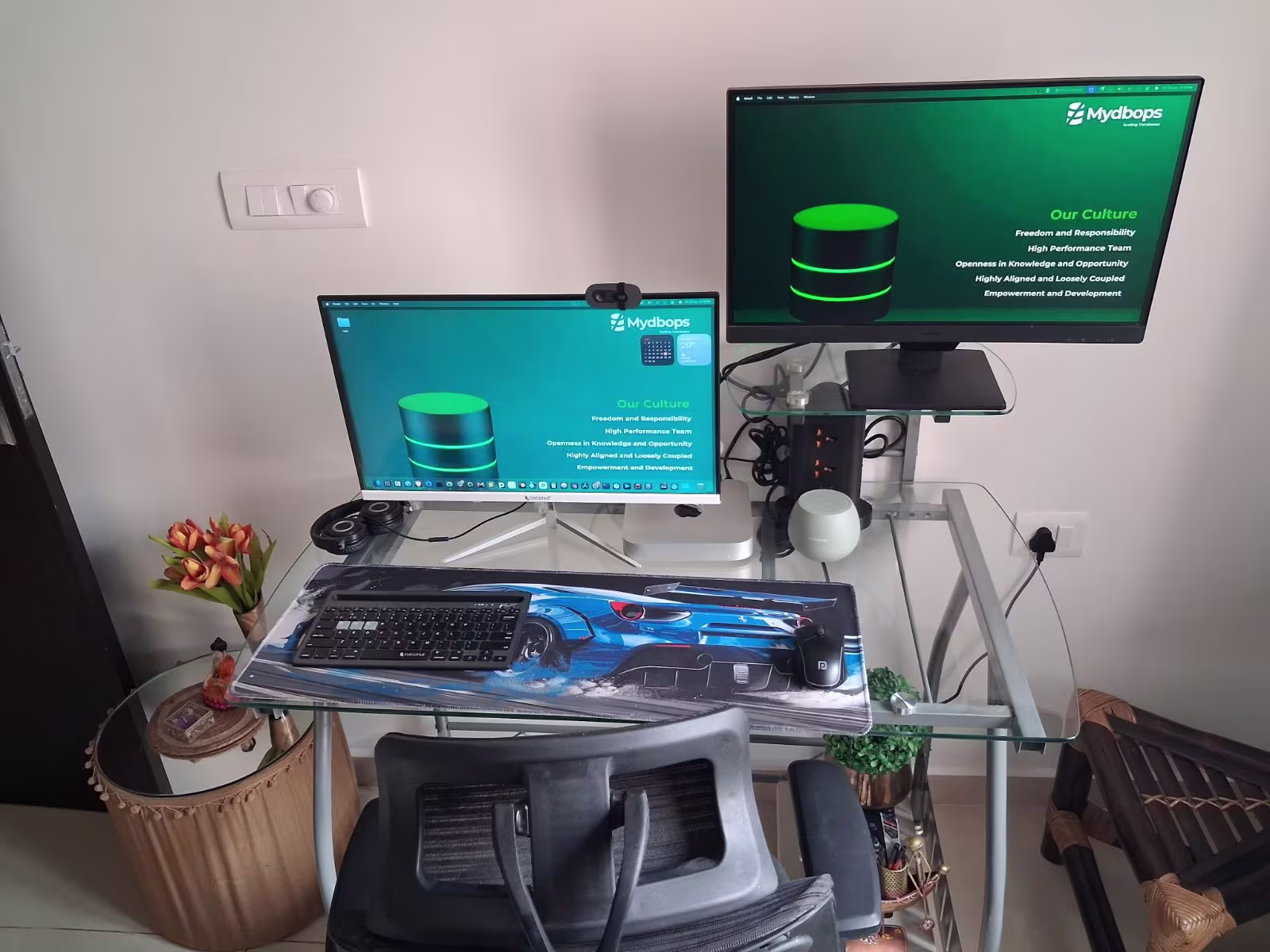 Ergonomic Desk & Chair Setup