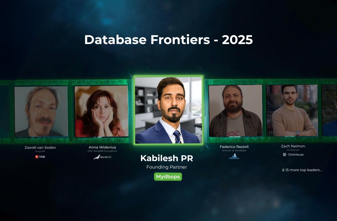 Mydbops at Database Frontiers 2025 — Mydbops Meetup
