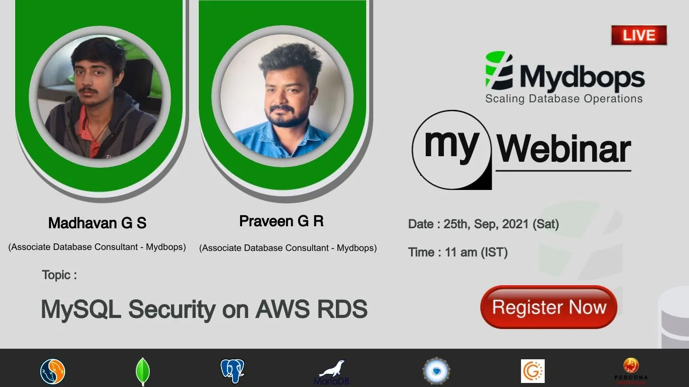 Synopsis of Mydbops 9th edition of MyWebinar — Mydbops