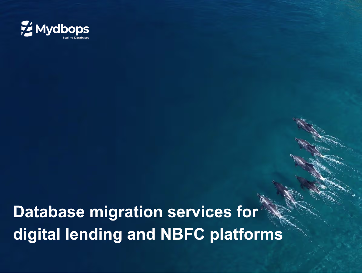Database migration services for digital lending and NBFC platforms