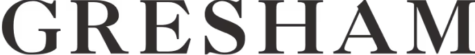 The word GRESHAM in bold, uppercase serif font.