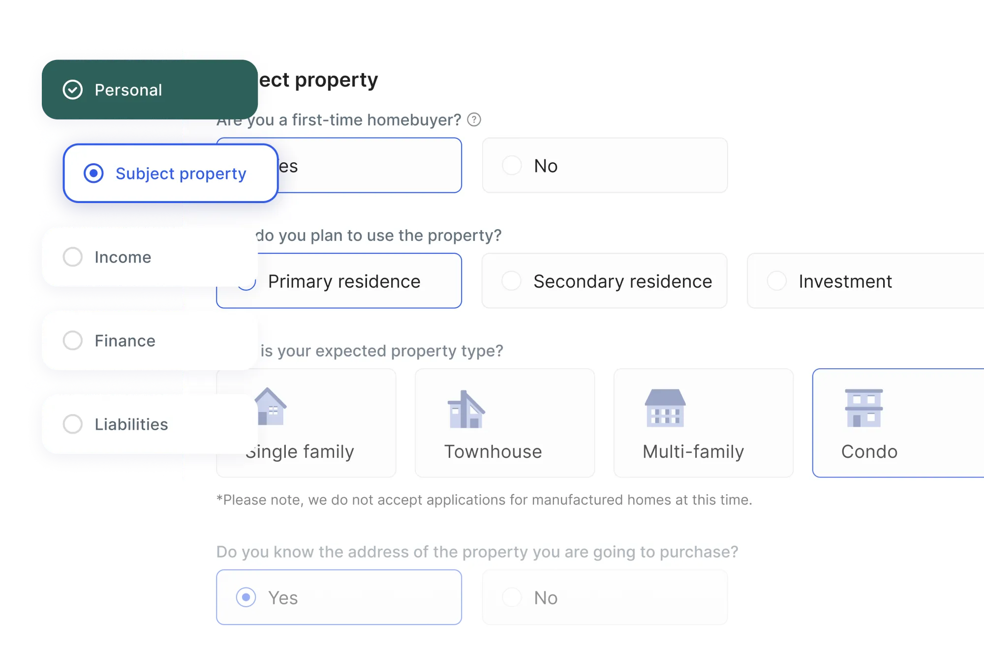 Loan application interface with borrower details and required documents.
