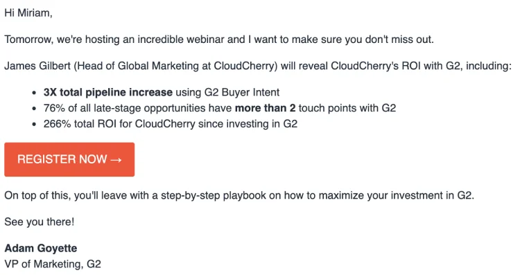 G2 email