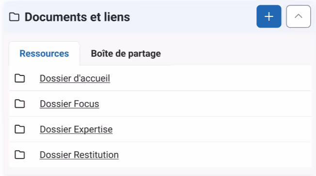 La boîte de partage