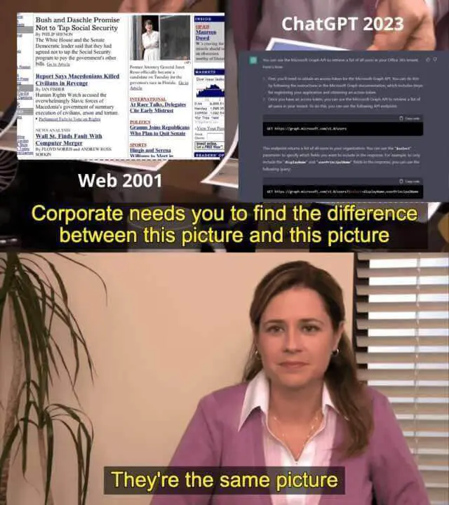 Internet, CHatGPT hype, ChatGPT