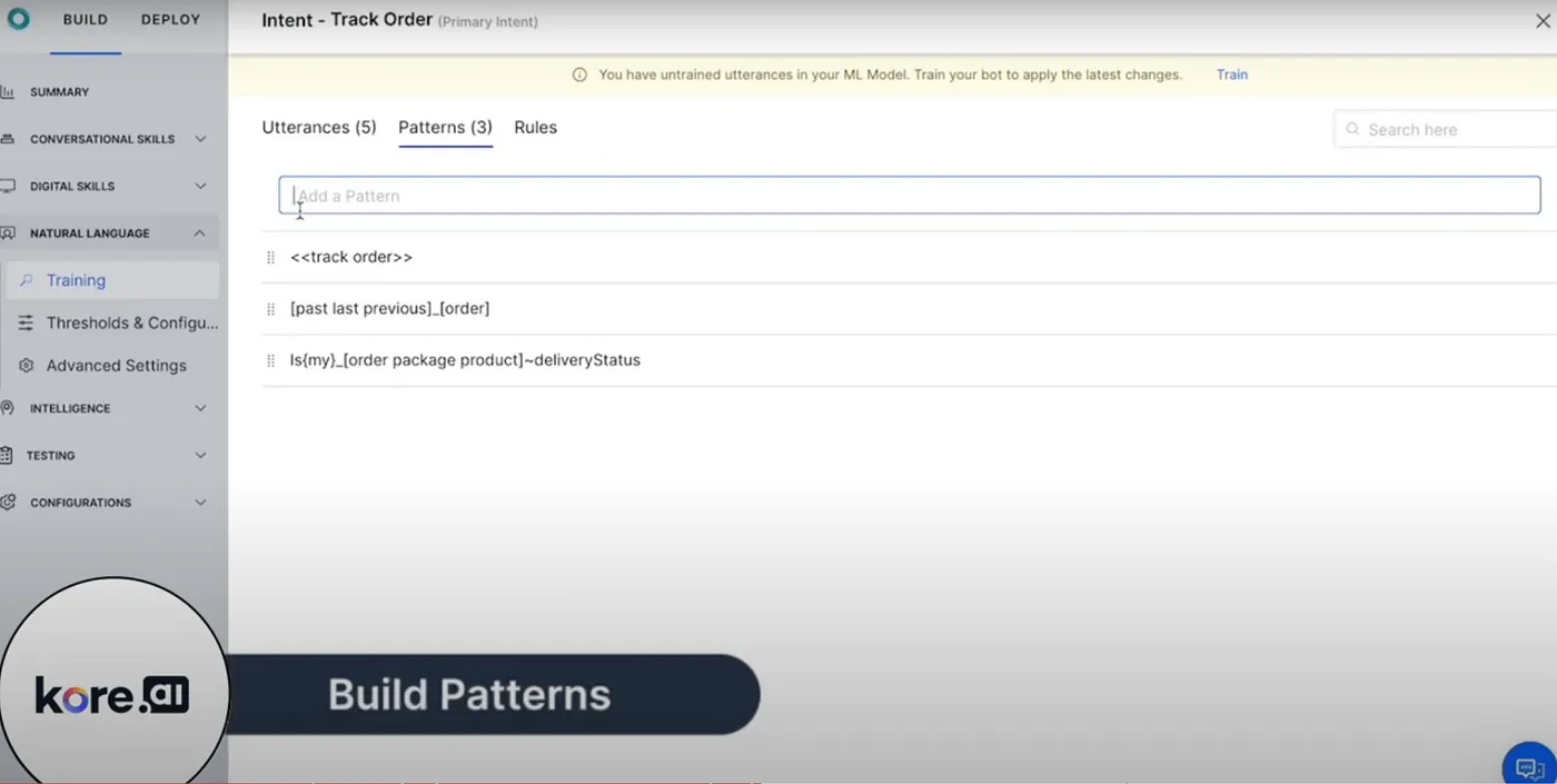 Building patterns