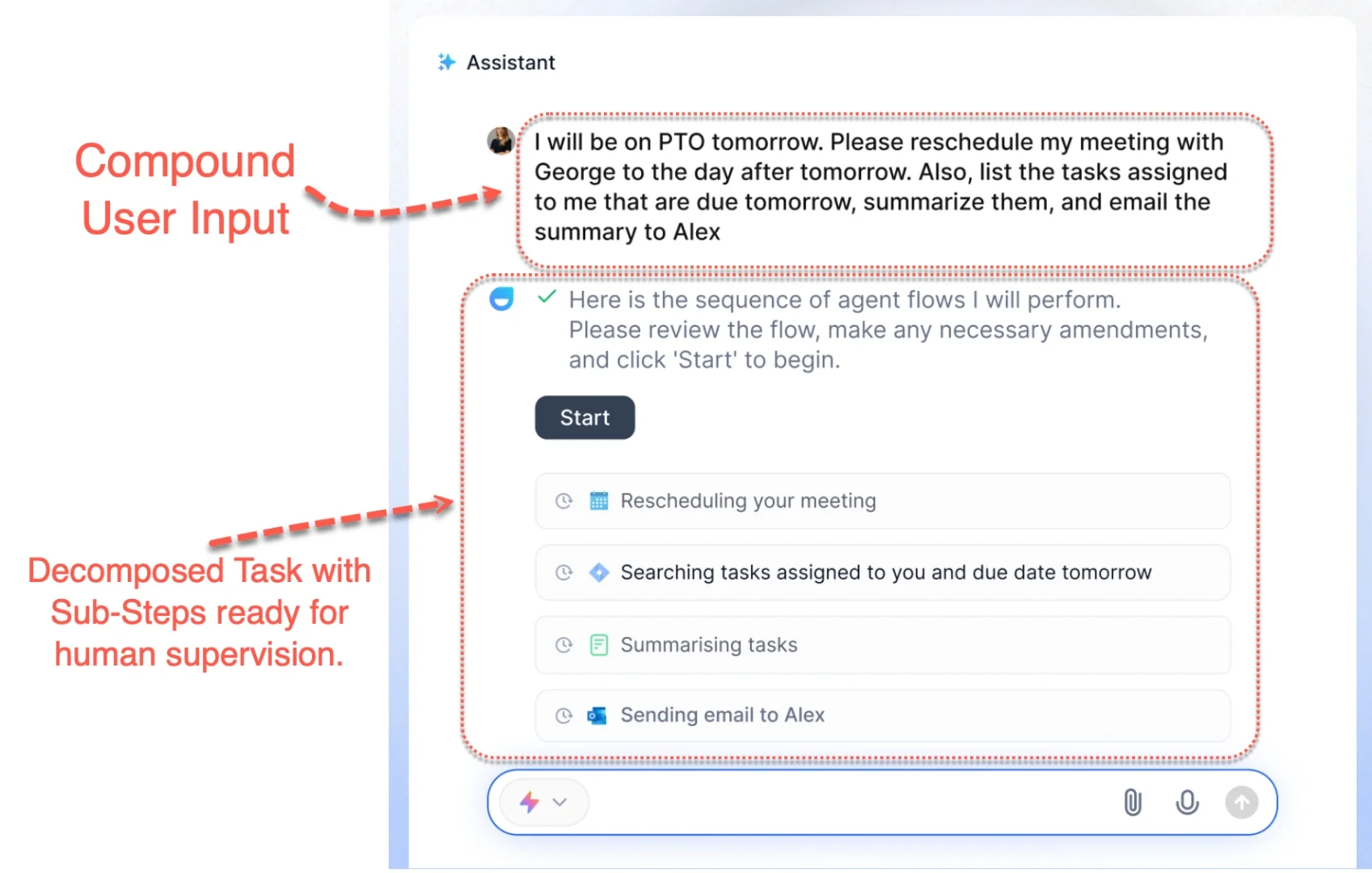 Chat box highlighted in blue, indicating an active or selected state for user interaction.