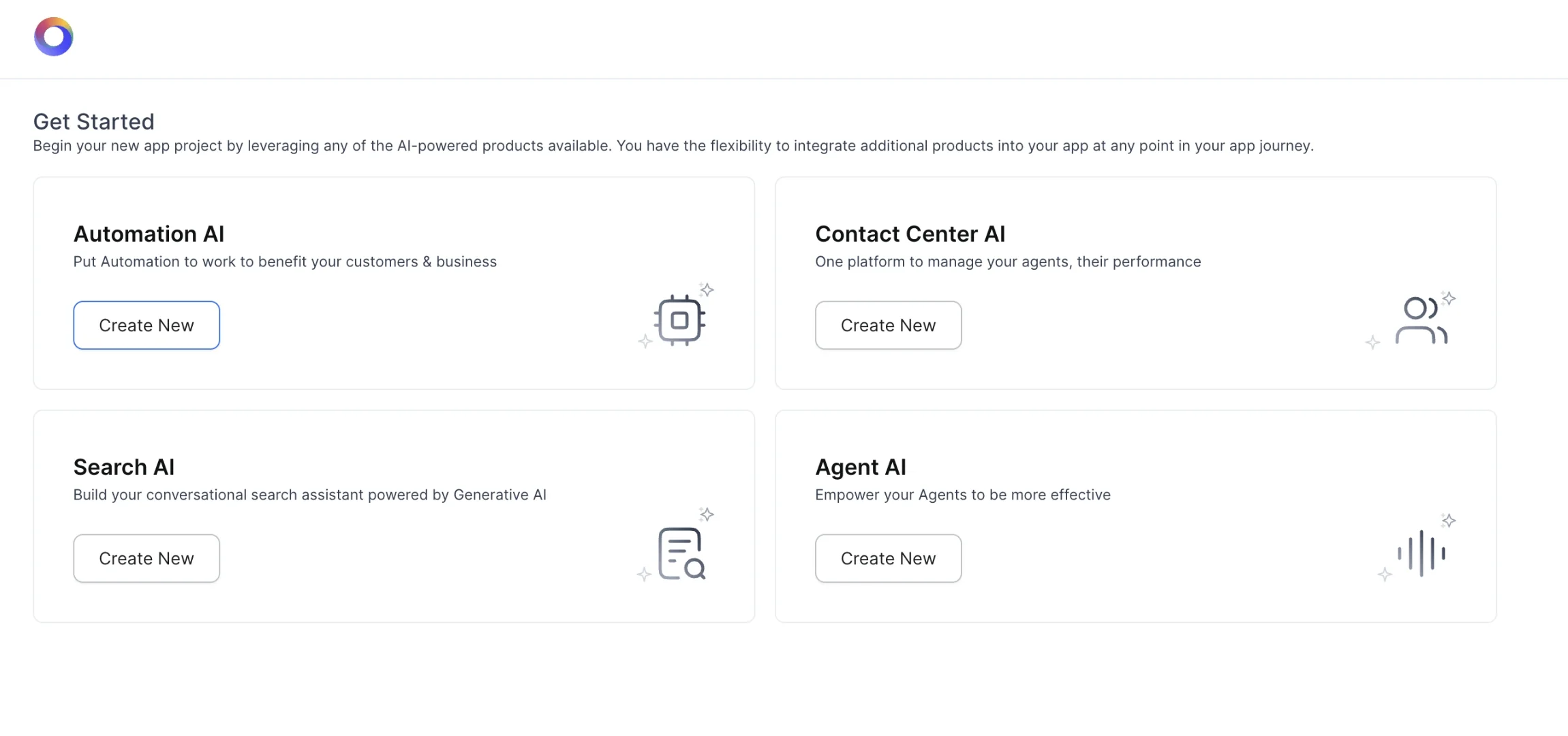 Kore ai's product page.