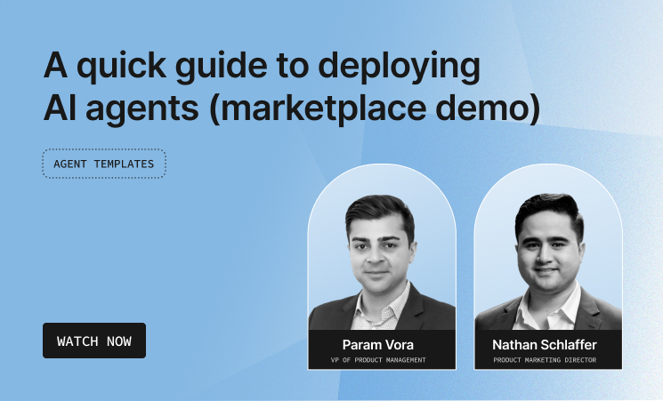 A quick guide to deploying AI agents (marketplace demo)