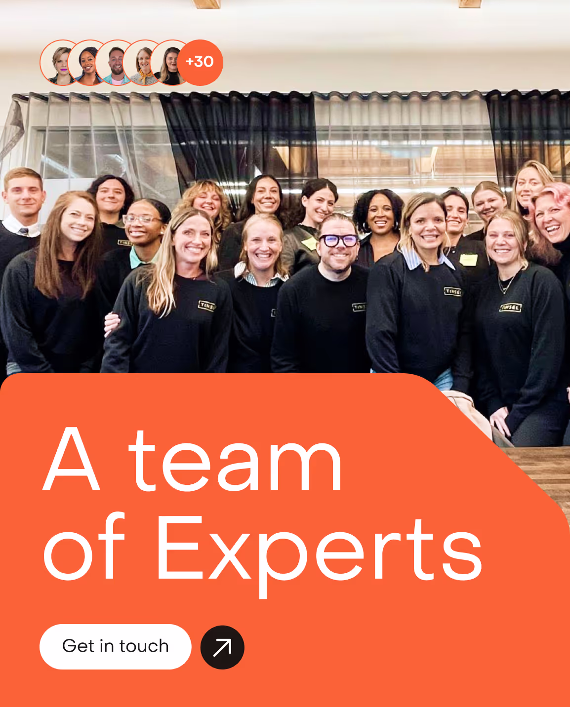 Tinsel - CTA section