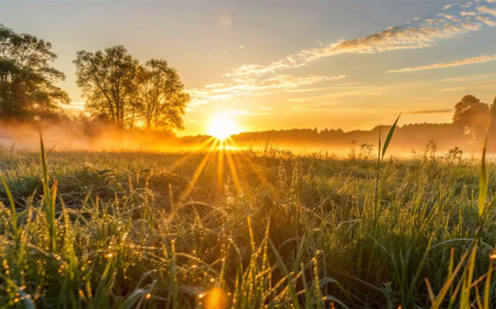 Morning sunlight