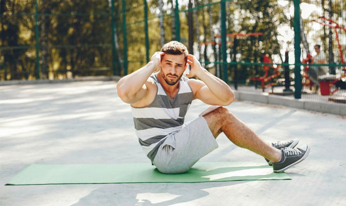 Man exercising