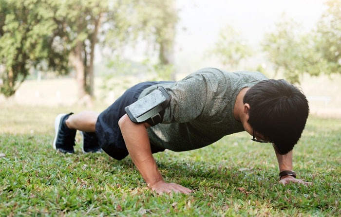 Man doing pushups