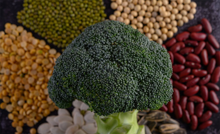 Beans and broccoli