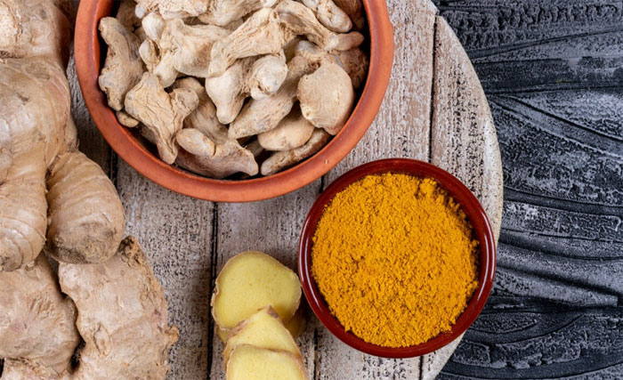 Ginger and turmeric