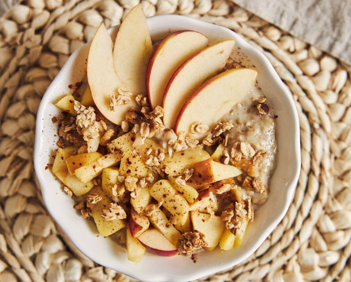 Oats and apples