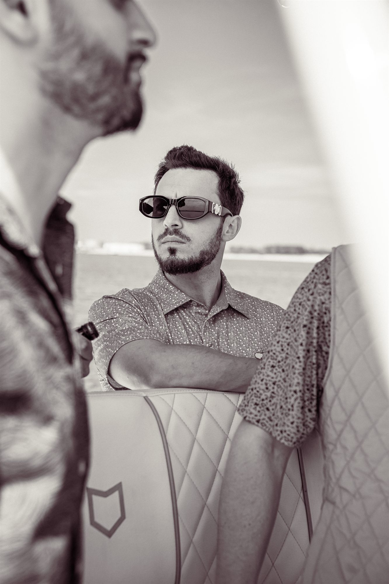 AFC team member taking in the view from the boat