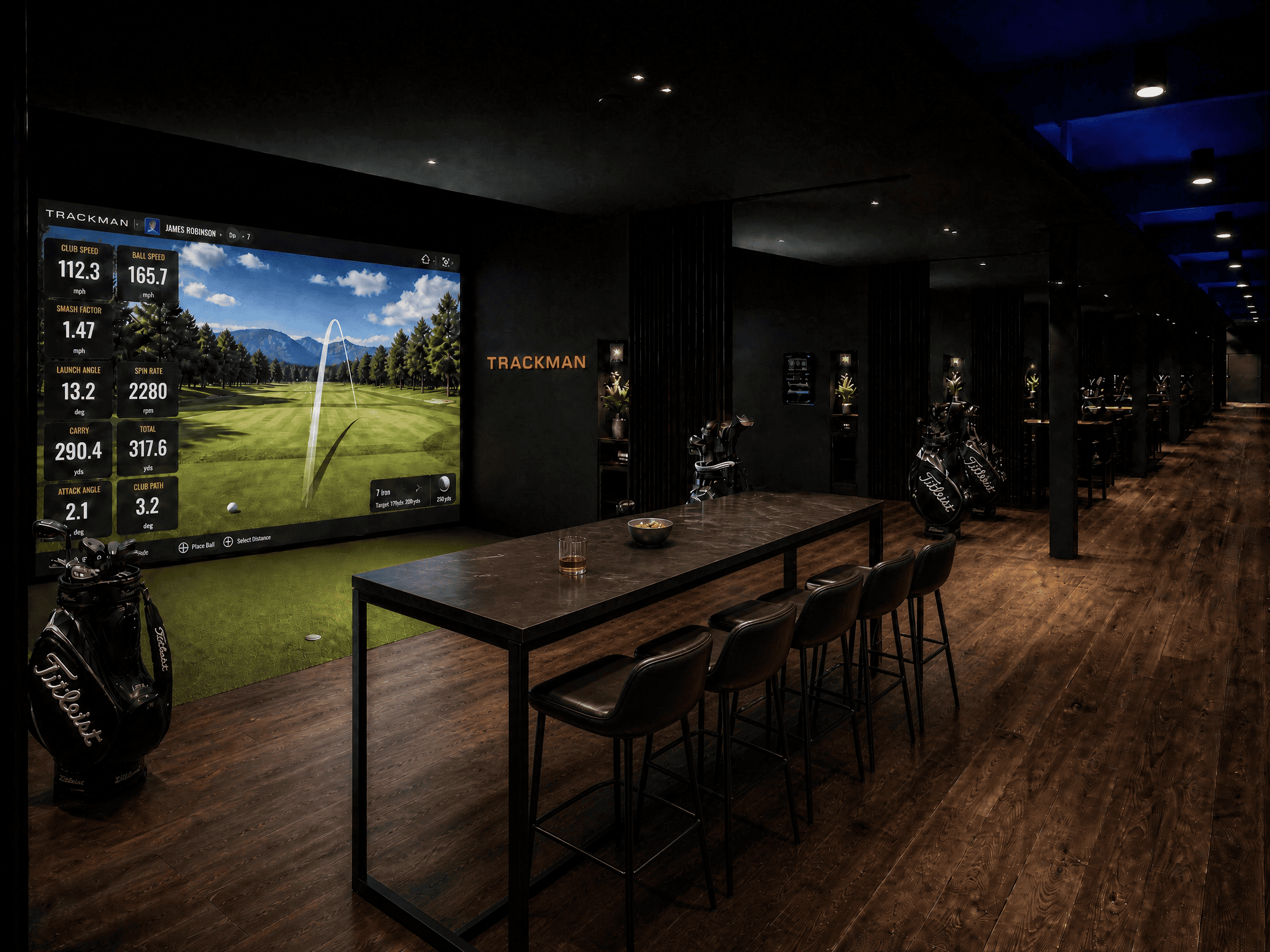 Simulateur Trackman et analyse