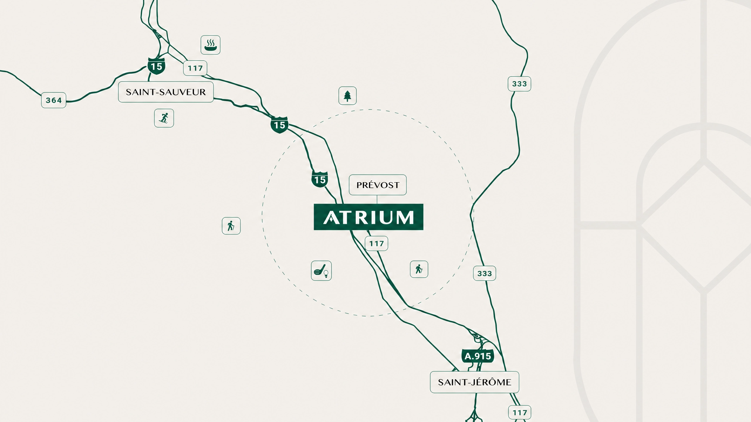 Carte — Atrium Prévost
