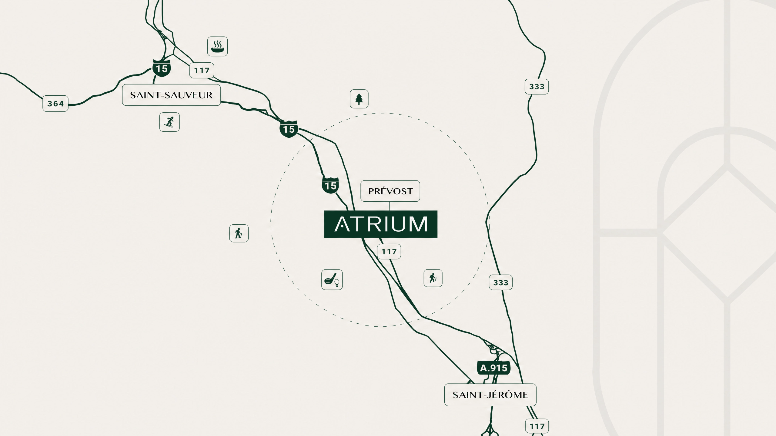 Carte — Atrium Prévost