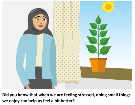 Screenshot from the Step-by-Step digital intervention