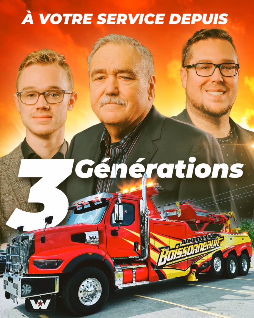André Boissonneault, Benjamin Boissonneault et Jean Boissonneault