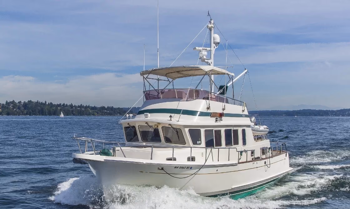 42 archer white yacht sailing open water clear sky view