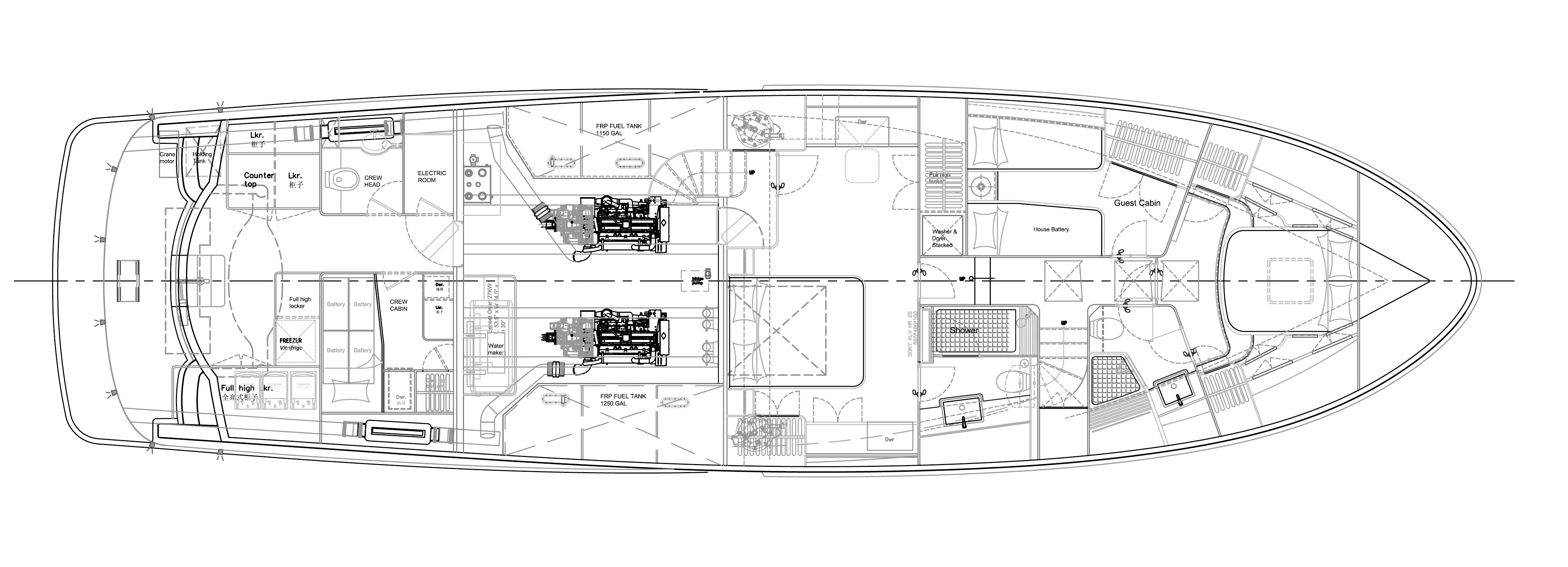 66 classic lower deck layout