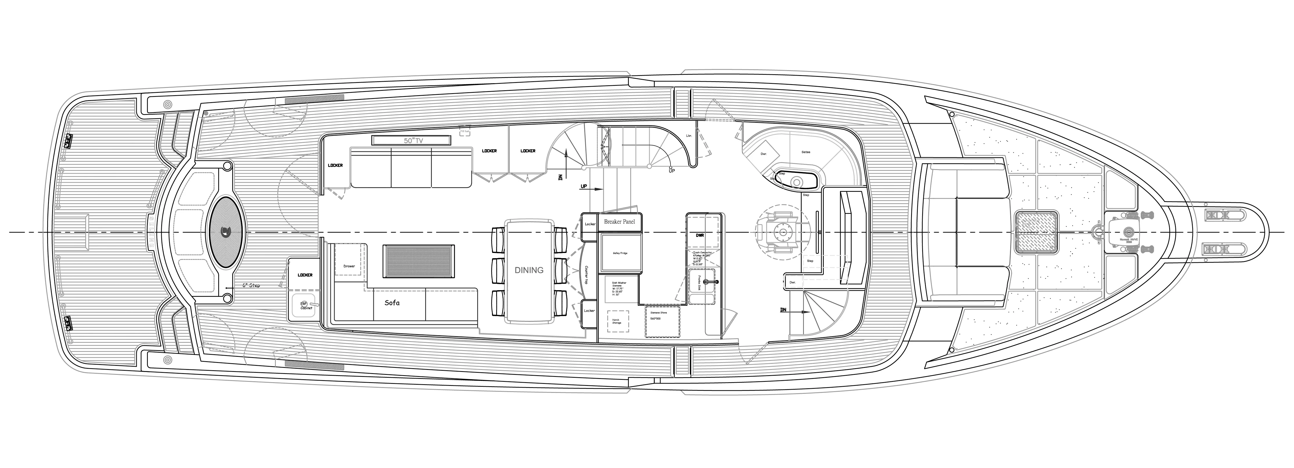 60 classic main deck galley up layout